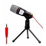 Microfone Condensador Gravação Omnidirecional Sf666