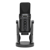 Microfone Condensador Interface Audio Usb Samson