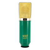 Microfone Condensador Mxl V67g Verde E Dourado