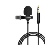 Microfone Condensador Omnidirecional 2m Lapela Celular