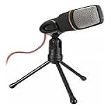 MICROFONE CONDENSADOR PLUG P2 DE MESA COM TRIPE HOME STUDIO