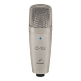 Microfone Condensador Profissional Usb C 1u Behringer