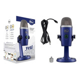 Microfone Condensador Usb Blue Yeti Nano Azul Cor Azul mar