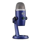 Microfone Condensador USB Blue Yeti Nano Com Captação Cardióide E Omnidirecional Conexão Plug And Play Para Podcast Gravação E Streaming Em PC E Mac Azul
