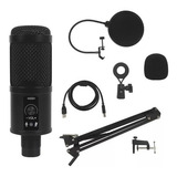 Microfone Condensador Usb Profissional Para Pc Bm 65 Cor Preta