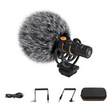 Microfone De Câmera Comica Vm10 Pro Com Suporte Antichoque 