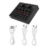 Microfone De Interface De Áudio V8 Conjunto De Placas De Som