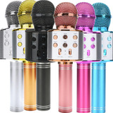 Microfone De Karaoke Bluetooth Com Jack Recarregável De 3,5