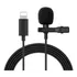 Microfone De Lapela Lightning Compatível Com iPhone Cor Preto
