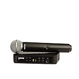 Microfone De Mão Sem Fio Shure BLX24 SM58 Cápsula SM58