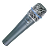 Microfone De Mão Shure Beta 57a Dinâmico Com Cachimbo