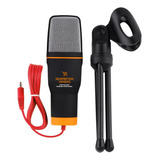 Microfone De Mesa Condensador Com Tripé E Cabo P2 1 8m