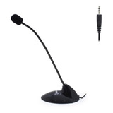 Microfone De Mesa Multimídia Pedestal Articulado Tomate Mt 1027 Cor Preto