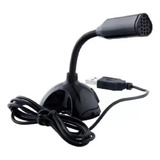 Microfone De Mesa Usb Para Pc Skype Msn Jogos Gamer