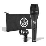 Microfone Dinâmico Akg P3s Preto