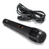 Microfone Dinâmico Cabo Caixa De Som Karaokê P10 Cor Preto