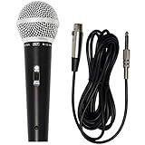 Microfone Dinâmico De Metal MXT M 58 Preto Cabo 3m