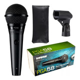 Microfone Dinâmico Vocal Profissional Shure Pga58