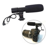 Microfone Direcional Camera Canon Nikon Sony