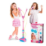 Microfone Duplo Com Pedestal Infantil Meninas