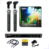 Microfone Duplo Qualidade Profissional Completo 2 Cabos Xlr