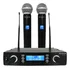Microfone Duplo Sem Fio Lsx02 Digital 200 Canais Leson Cor Preto