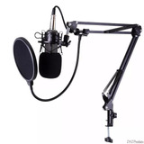 Microfone Estúdio Bm800   Pop Filter   Aranha   Braço Articu