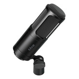 Microfone Fifine K669d Dinamico Cardioide Preto