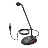 Microfone Flexivel Fifine Usb Mesa Pescoço Ganso Pronta Entr