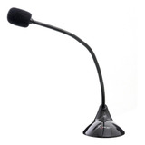 Microfone Gamer De Mesa Para Pc E Notebook Podcast P2 Pedestal Dinâmico Omnidirecional Knup Kp 903