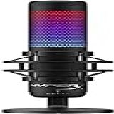 Microfone Gamer HyperX QuadCast S Antivibração LED RGB USB