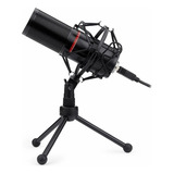 Microfone Gamer Streamer Blazar C tripé Usb Gm300 Redragon
