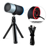 Microfone Gamer Warrior Eloy Usb Cancelamento De Ruído Ph337