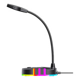 Microfone Havit Mesa Jogos Rgb Usb Gaming Gk58 Cor Preto