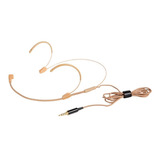 Microfone Headset Bege Para Celular E Notebook