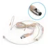 Microfone Headset Cor Pele Plug Mini Xlr 4pinos P/ Shure Cor Bege