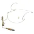 Microfone Headset Para Shure Cor Da Pele Mini Xlr 4 Pinos Cor Bege
