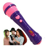 Microfone Infantil Brinquedo Musica Som E Voz Da Criança