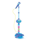 Microfone Infantil Brinquedo Pedestal C Luz Conecta Celular