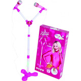 Microfone Infantil Individual Ajustável Led Claudia Leite