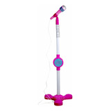 Microfone Infantil Pedestal Luz Som Brinquedo Claudia Leite