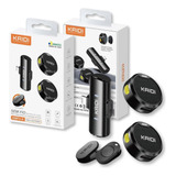 Microfone Kaidi Lightning Sem Fio Duplo Lapela Redondo Micro