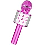 Microfone Karaoke Bluetooth Sem Fio Gravador Musica Som Amplificador Voz Som Audio Caixa Mp3 Festa Comemoraçao