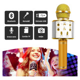 Microfone Karaoke Sem Fio Muda Voz