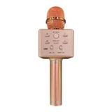 Microfone Karaoke Superstar Bluetooth 6w Rose Mk101 Oex