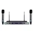 Microfone Karsect Krp2r Rack Duplo Mão Sistema Sem Fio Multi Cor Preto