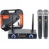 Microfone Karsect Sem Fio Mão Duplo Uhf Krd200 Dm
