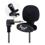 Microfone Knup Kp 911 Lapela Plug play Cor Preto Com Alto fa