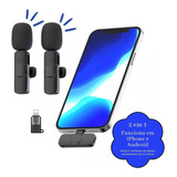 Microfone Lapela Celular Duplo Profissional Samsung