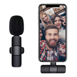 Microfone Lapela Celular Sem Fio Compatível Android Tipo C